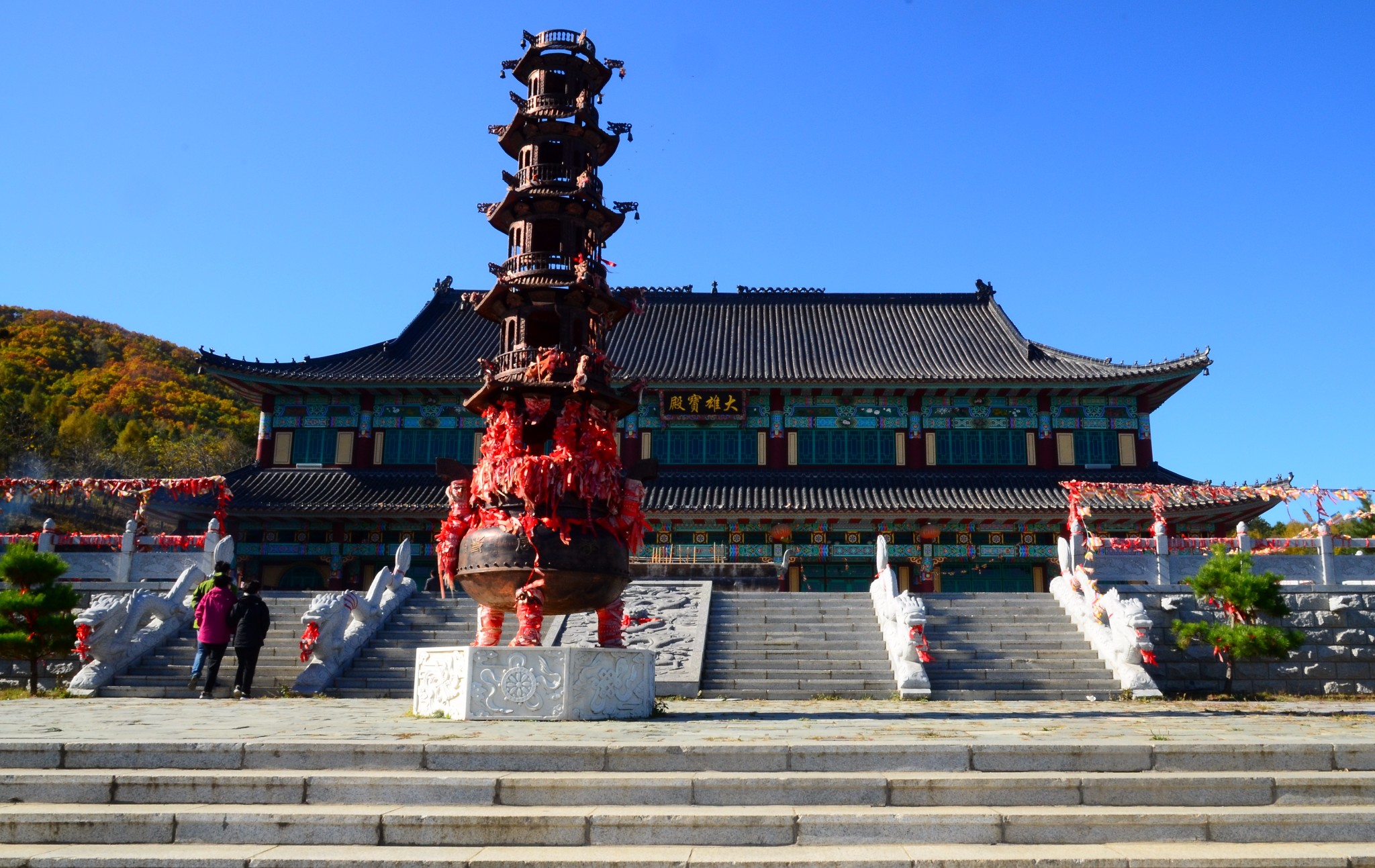 《随风驾中国》吉林 图们【日光山中的华严寺】