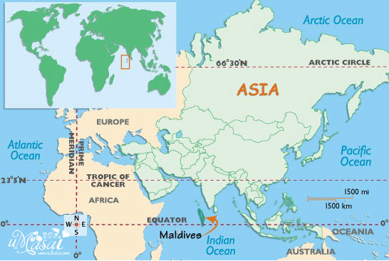 马尔代夫地图和地图位置,地图高清版图片