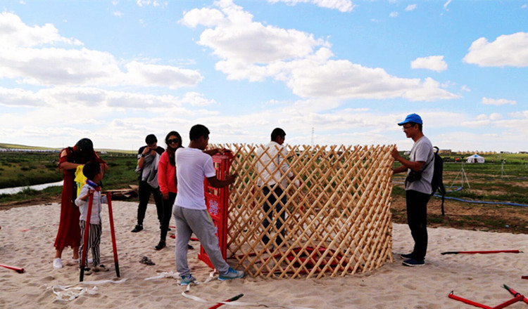 蒙古包怎么搭建 马蜂窝