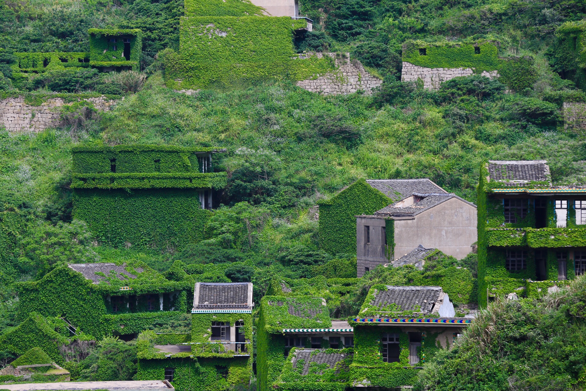 舟山嵊山枸杞岛后陀湾无人村——