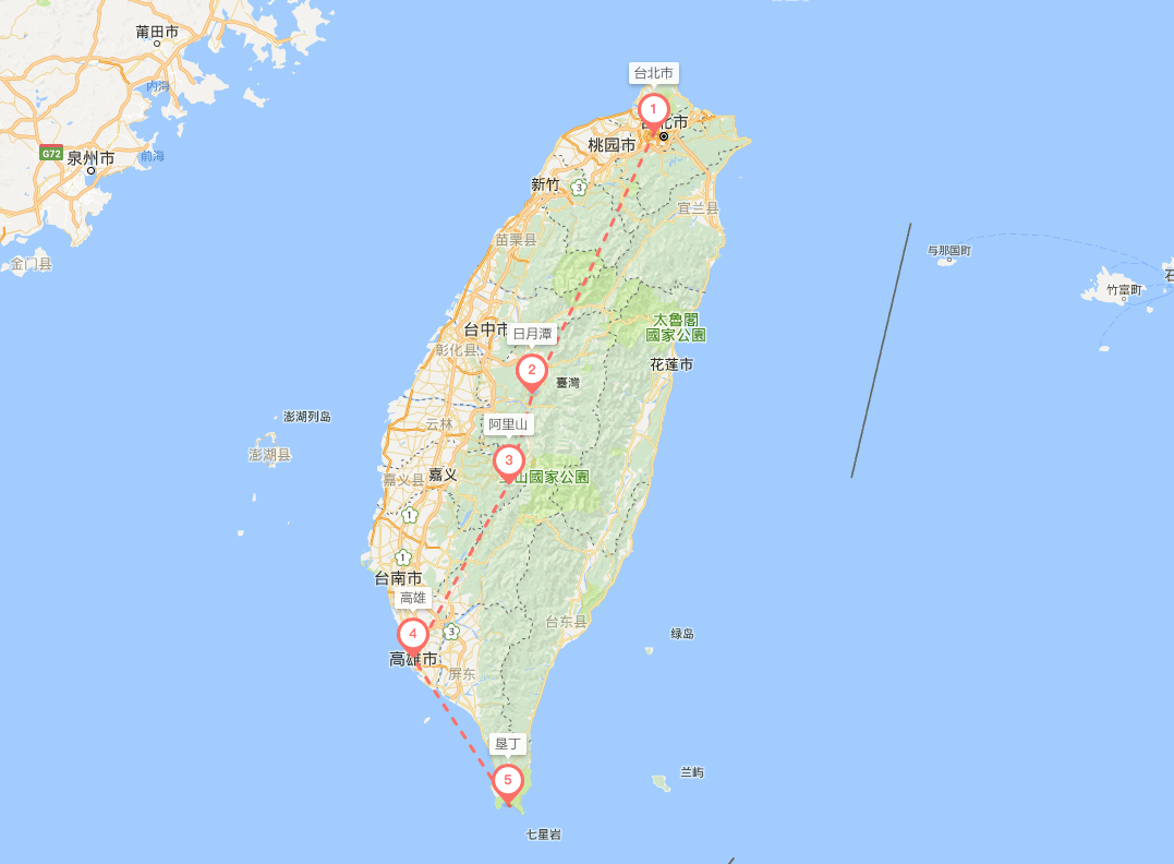 日月潭和阿里山可说是游览台湾时不得不到的地方