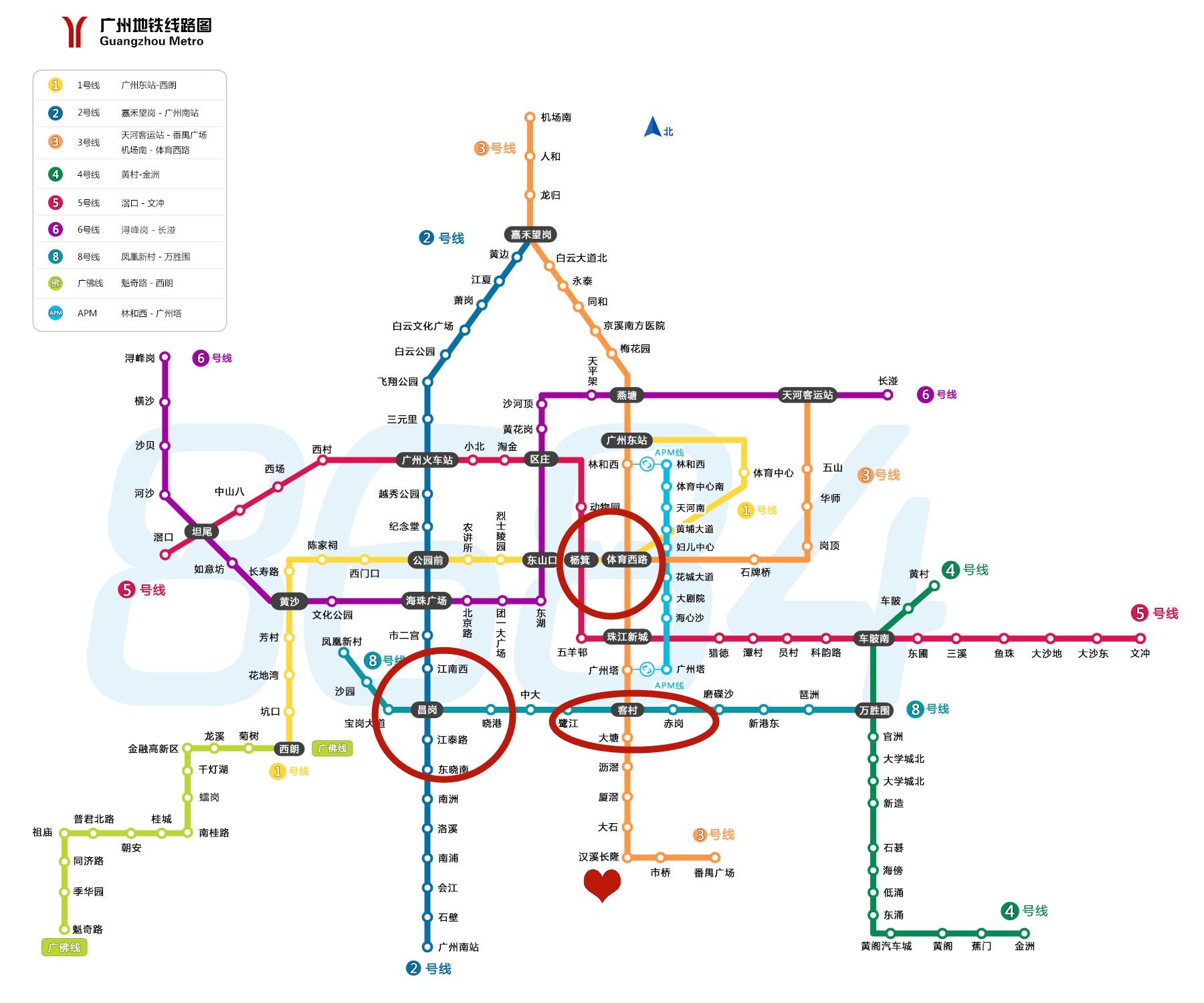 首先,附上一张 广州 的地铁线路图,你就一目了然了!