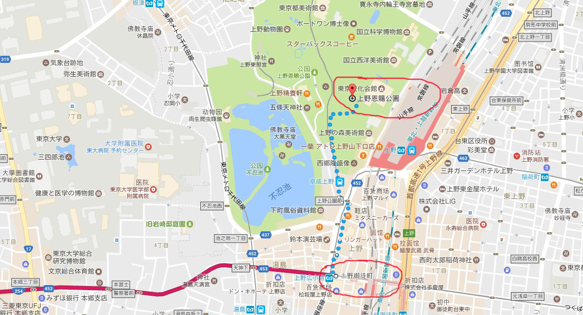 西新宿五丁目站——上野公园