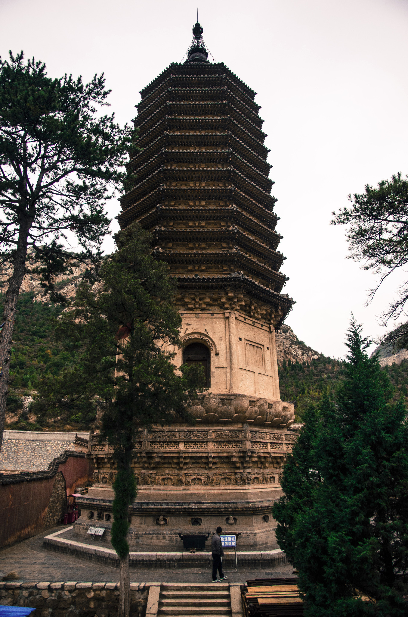 丁酉中秋 晋北访古 灵丘 觉山寺塔