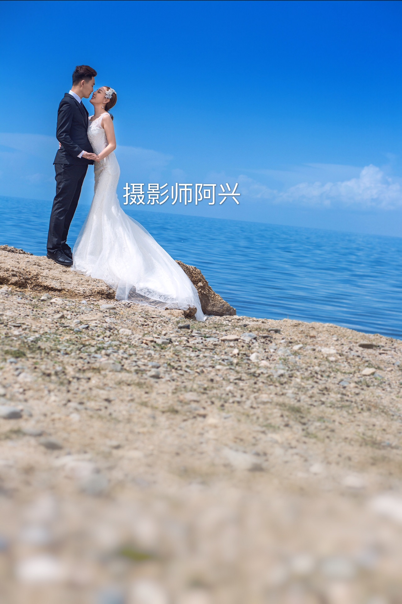 青海湖婚纱照_青海湖图片风景