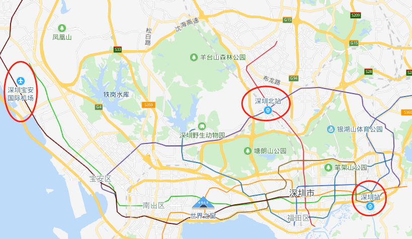 香港机场跨境单程接送服务(深圳市区/口岸/深圳火车站