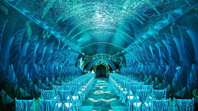 迪拜七星级帆船酒店之海底餐厅