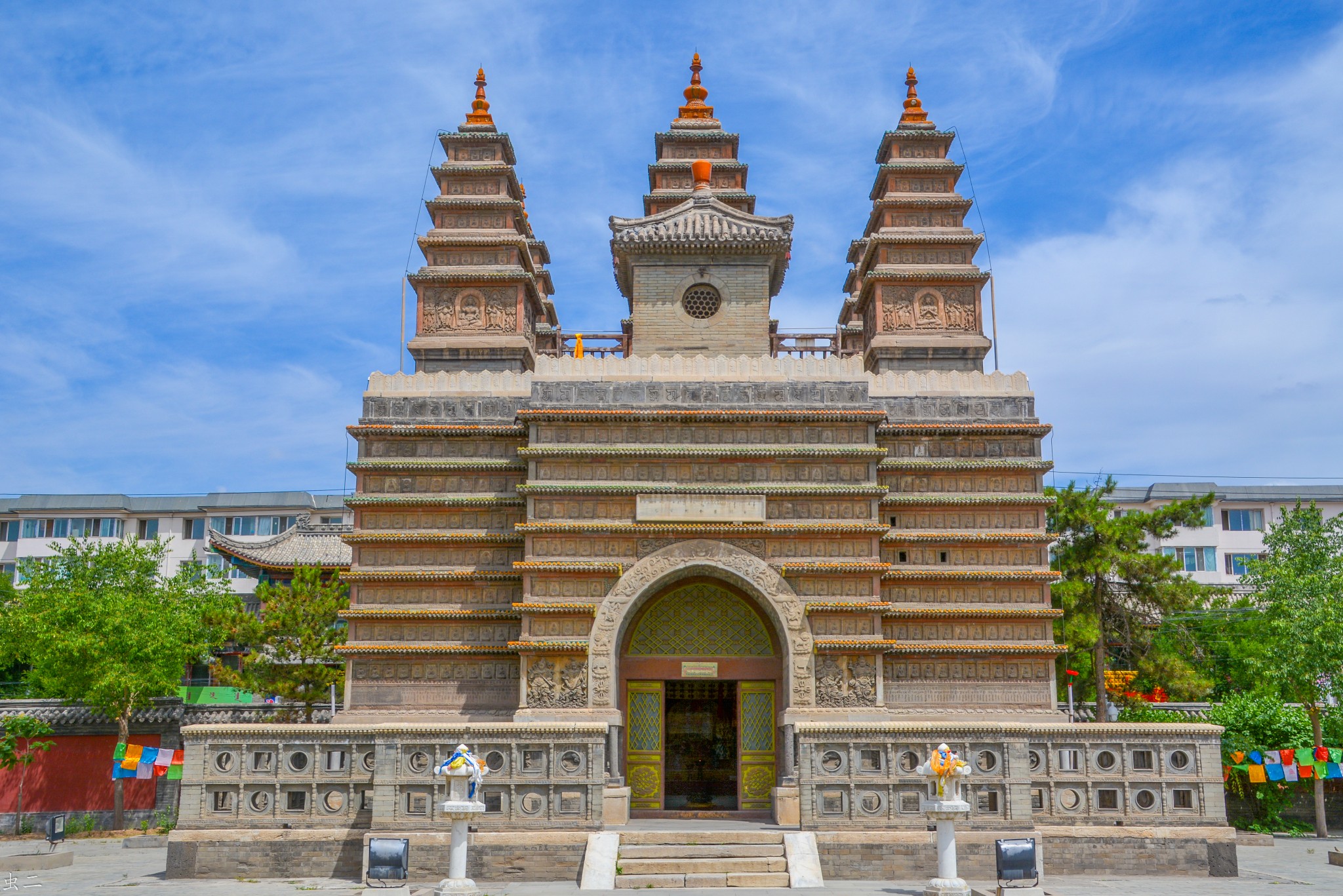 呼和浩特 慈灯寺(五塔寺 金刚座舍利宝塔(国保3a(古塔巡礼系列之149