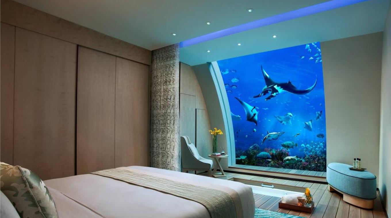 新加坡圣淘沙名胜世界海滨别墅beach villas 酒店套餐预定 海底套房