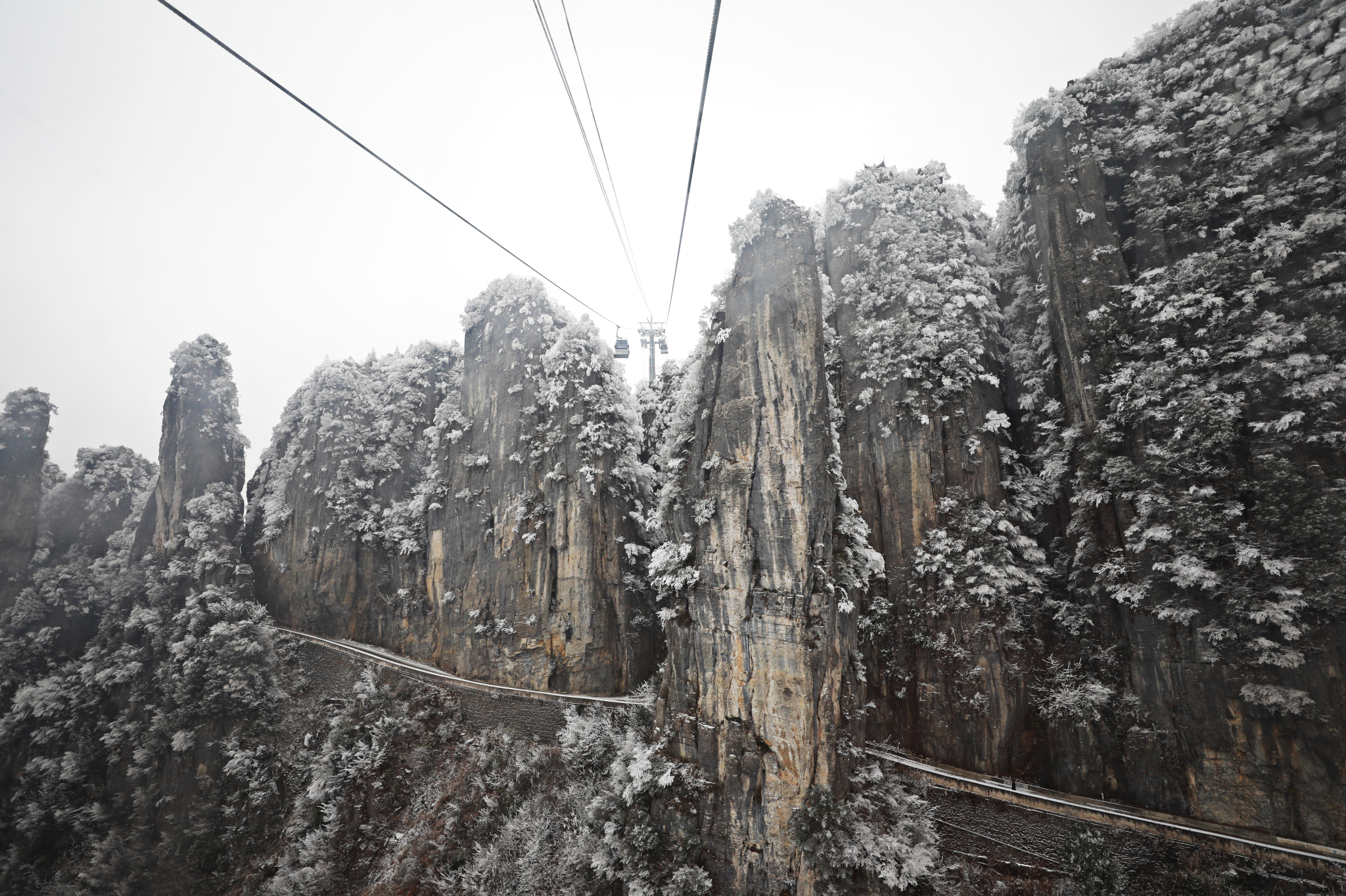 雪后的恩施大峡谷 by