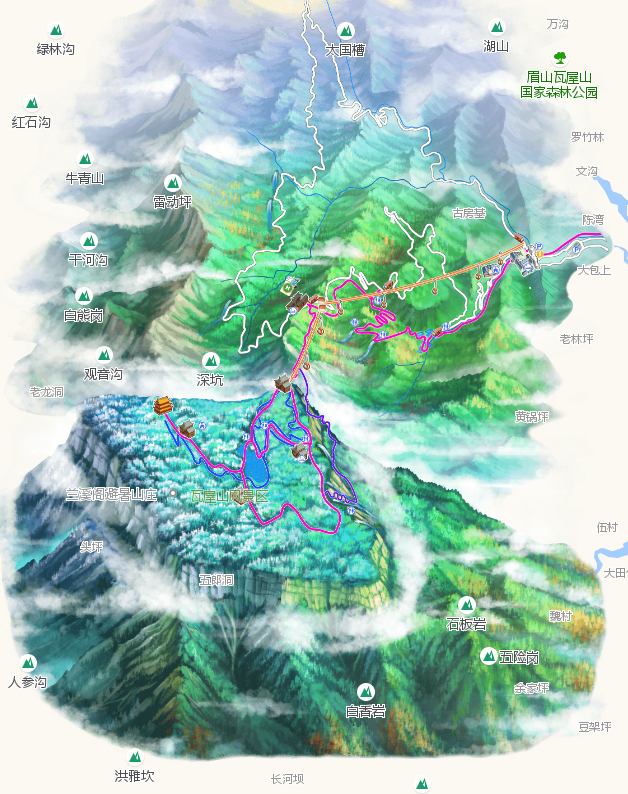 瓦屋山·柳江古镇·玩雪滑雪纯玩2日游( 视觉奇观云瀑