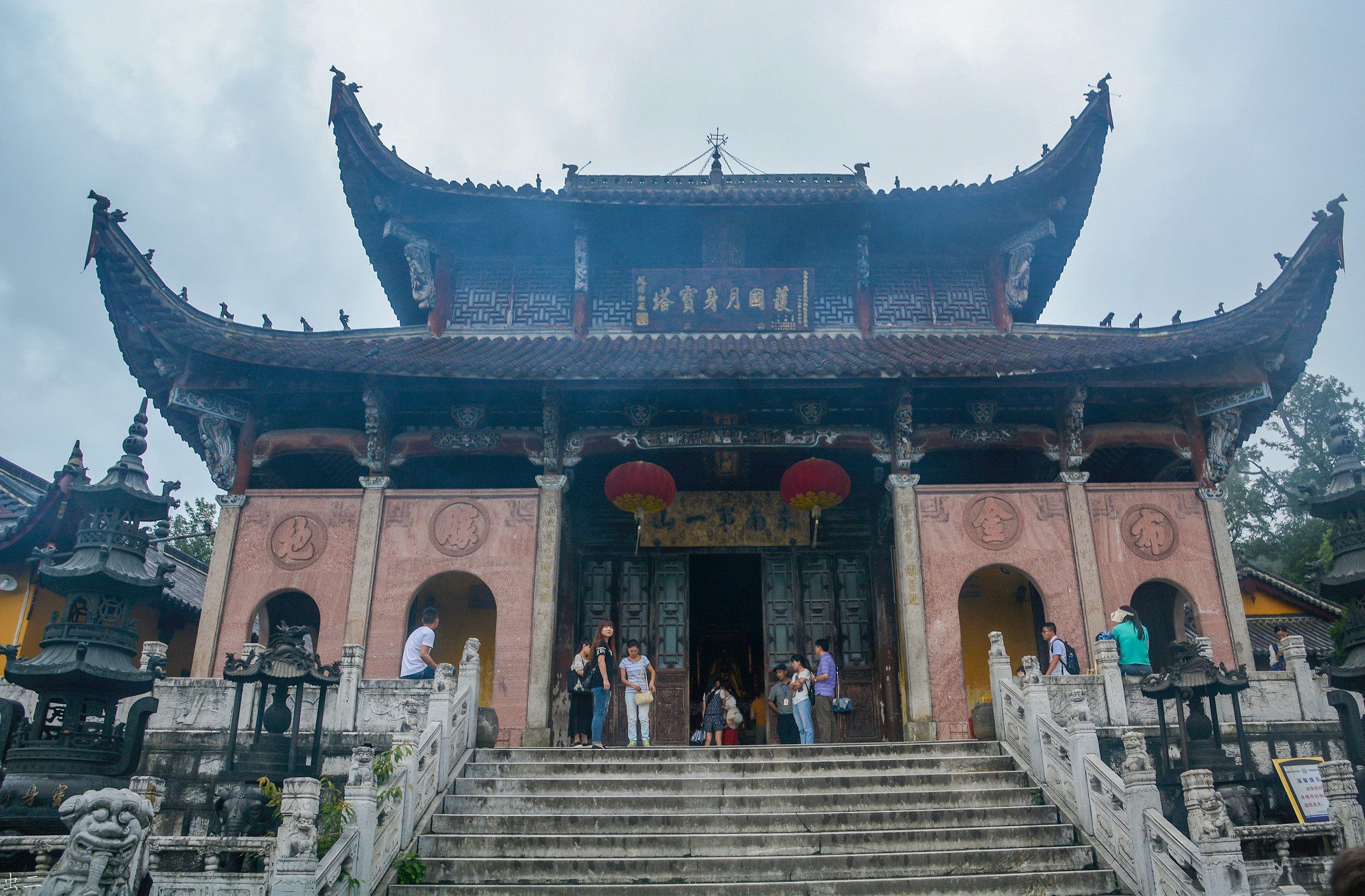 九华山(20)地藏禅寺-护国月身宝塔(殿) 东南第一山 地藏王肉身塔