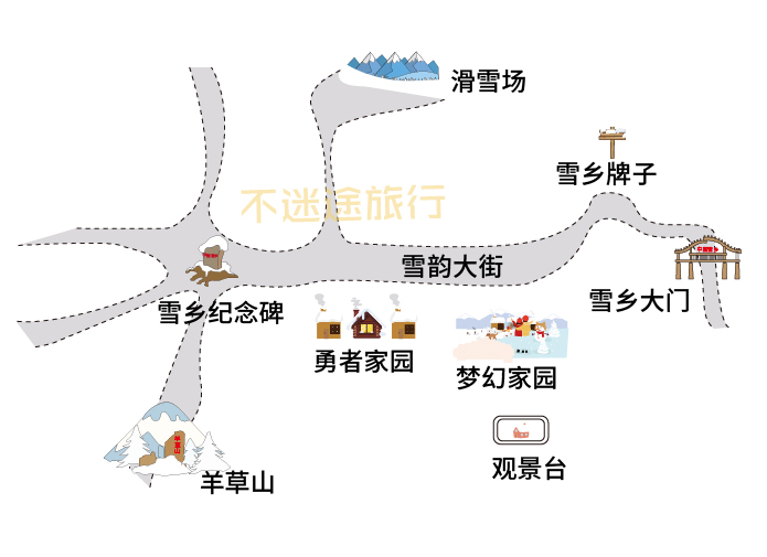               雪乡地图  需使用