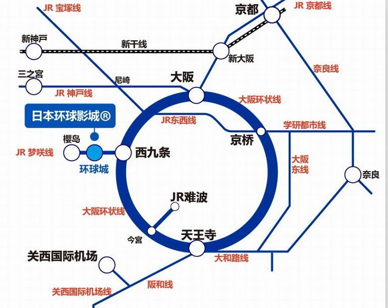 日本大阪关西国际机场交通指南:大阪,京都,奈良