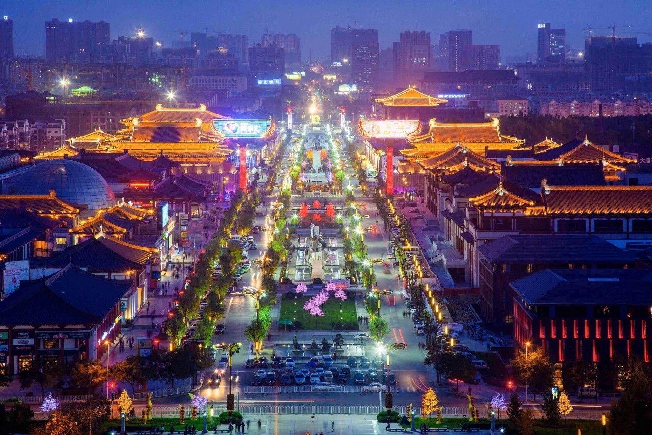 西安醉美夜景,大唐不夜城