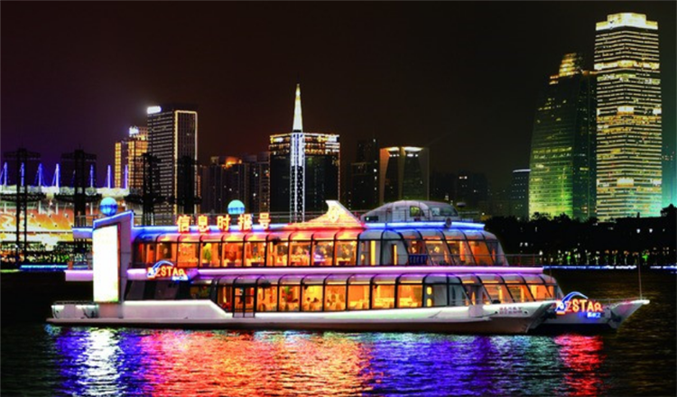 珠江夜游天字码头广州塔码头海心沙码头游船门票广州财富号南海神号