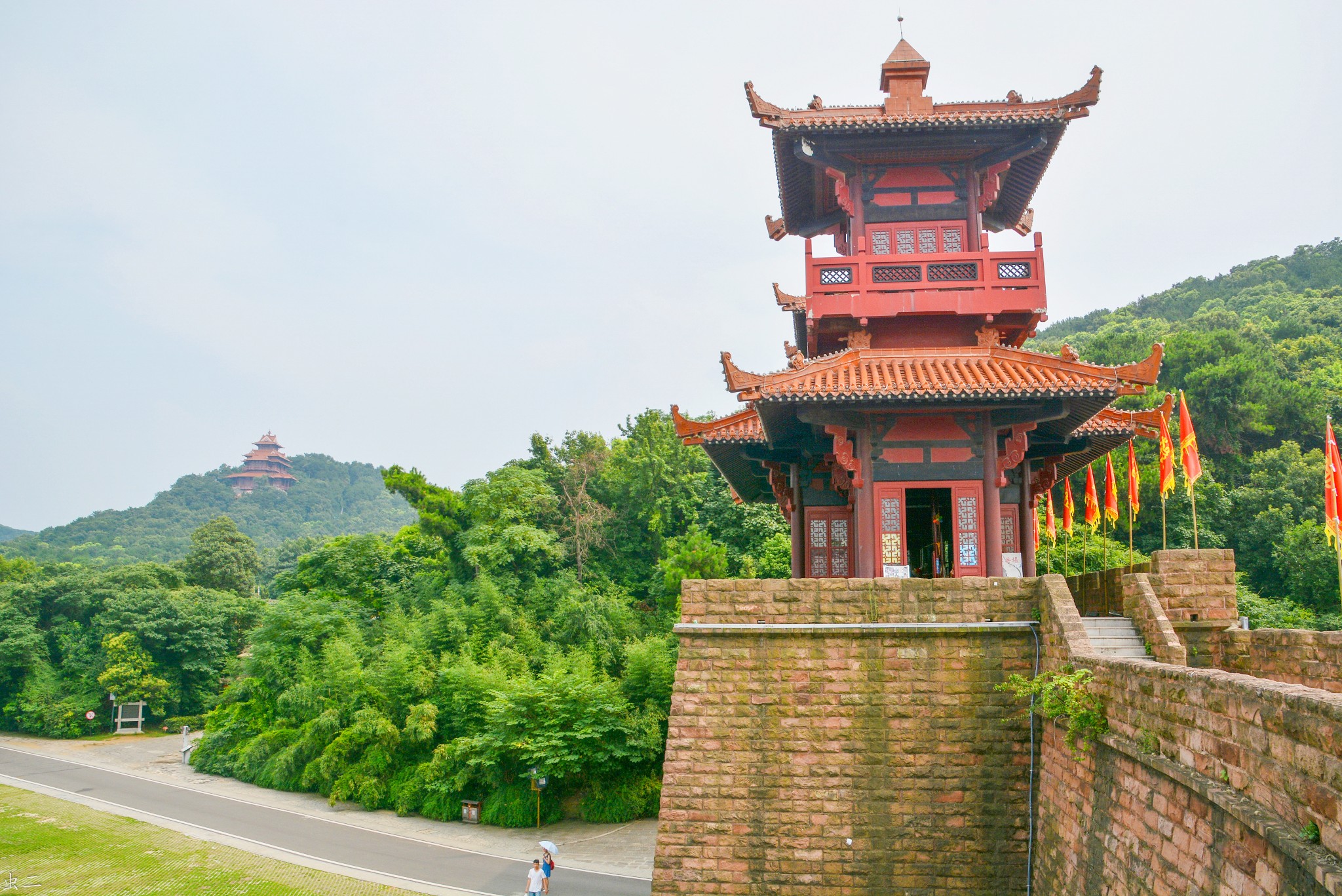 武汉东湖磨山景区(5a)(1)楚楼 楚市