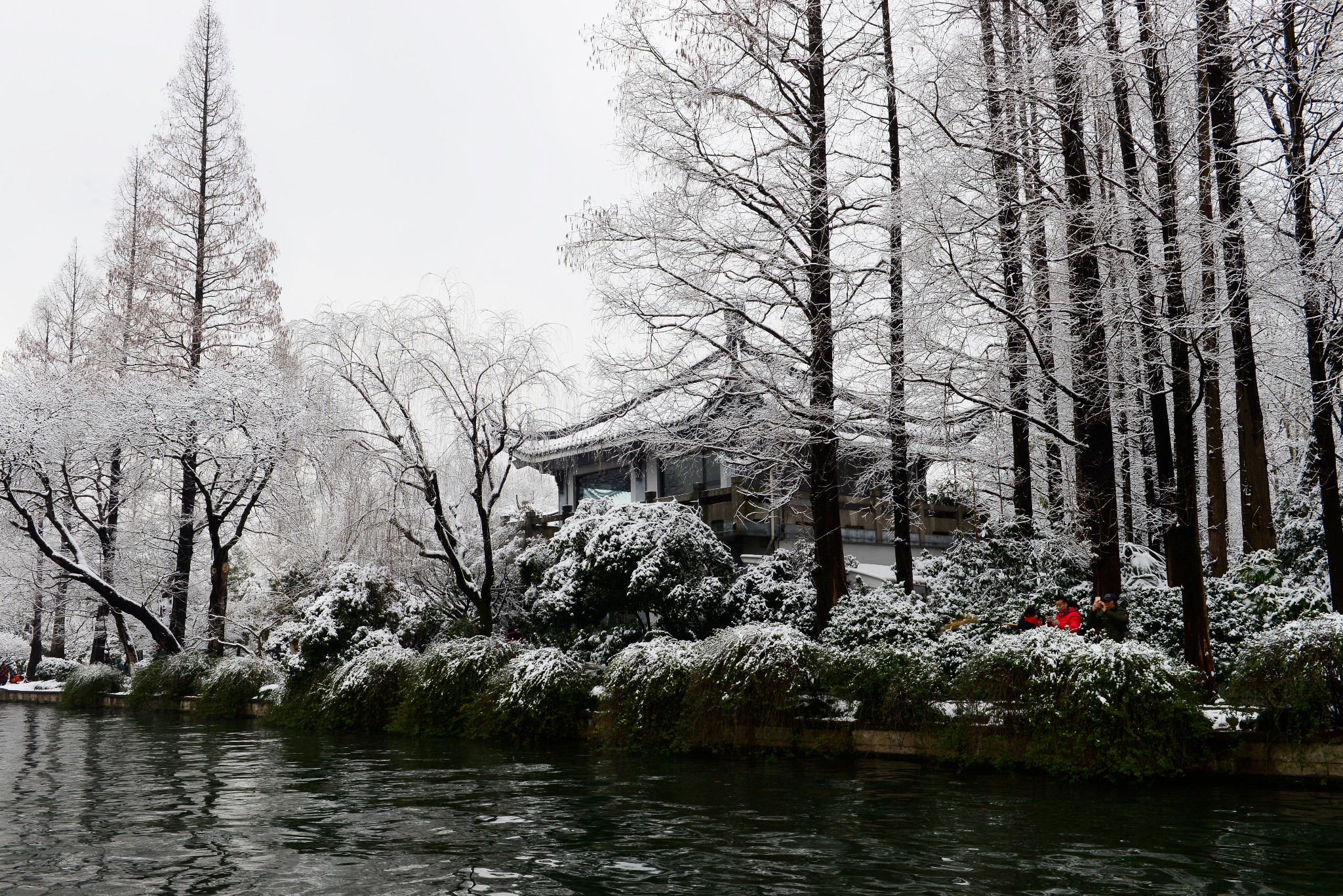 下雪的杭州