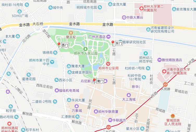 郑州 自由行攻略                     郑州市人民公园(免费)  地址