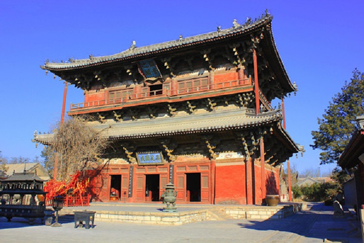 独乐寺由门,观音阁,韦驮亭,报恩院,乾隆行宫,清代