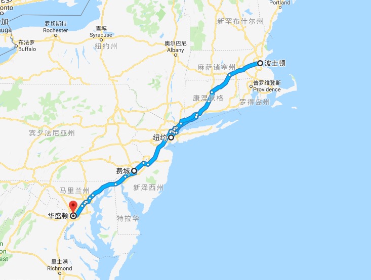 美国东海岸经典路线包车6日游(玩转美东四大名城 常青藤名校)