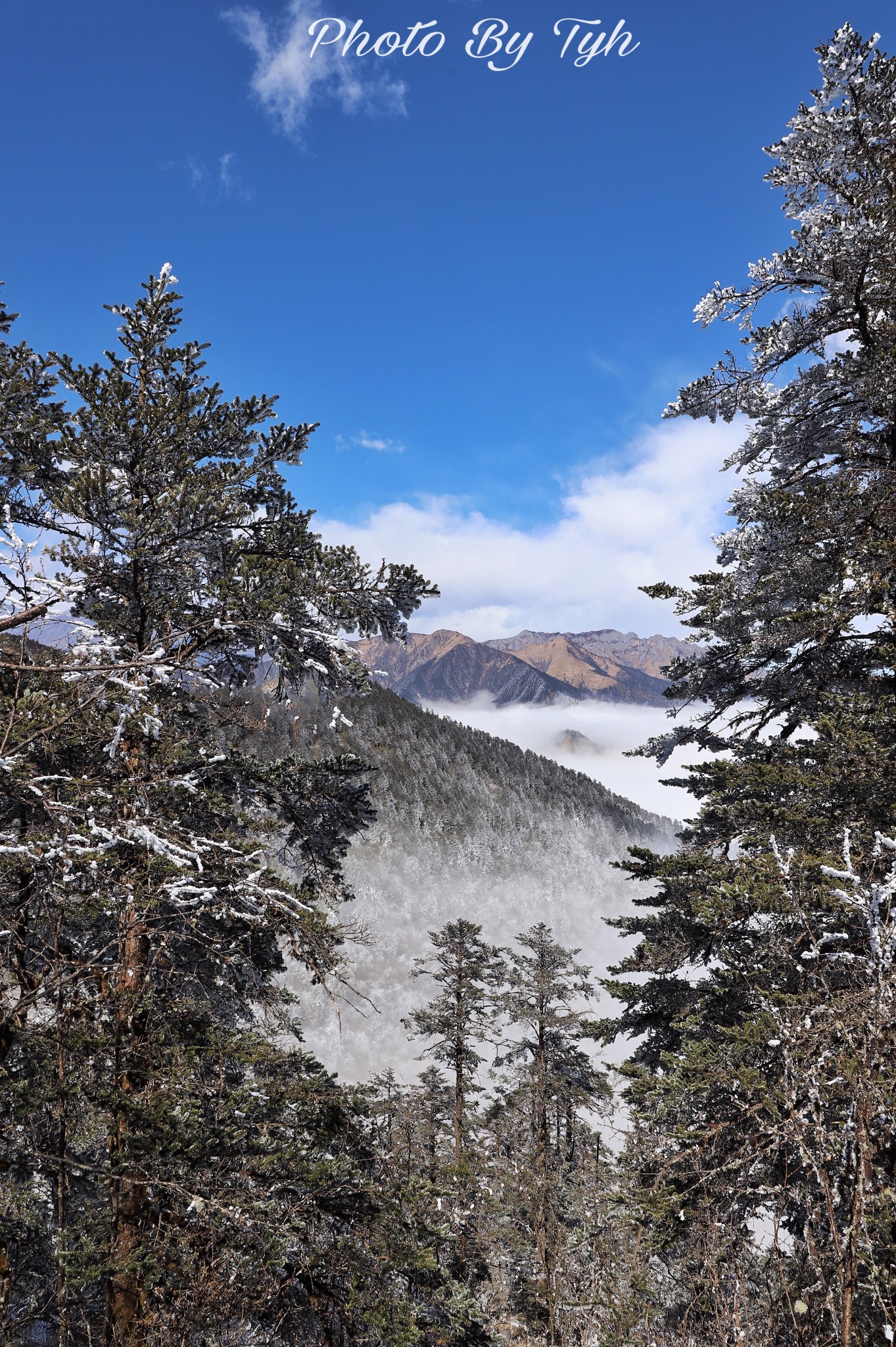 西岭雪山大飞水景区-日月坪