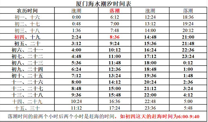 厦门玩海潮汐表攻略(花样赶海模式,趣味古法捕蟹)