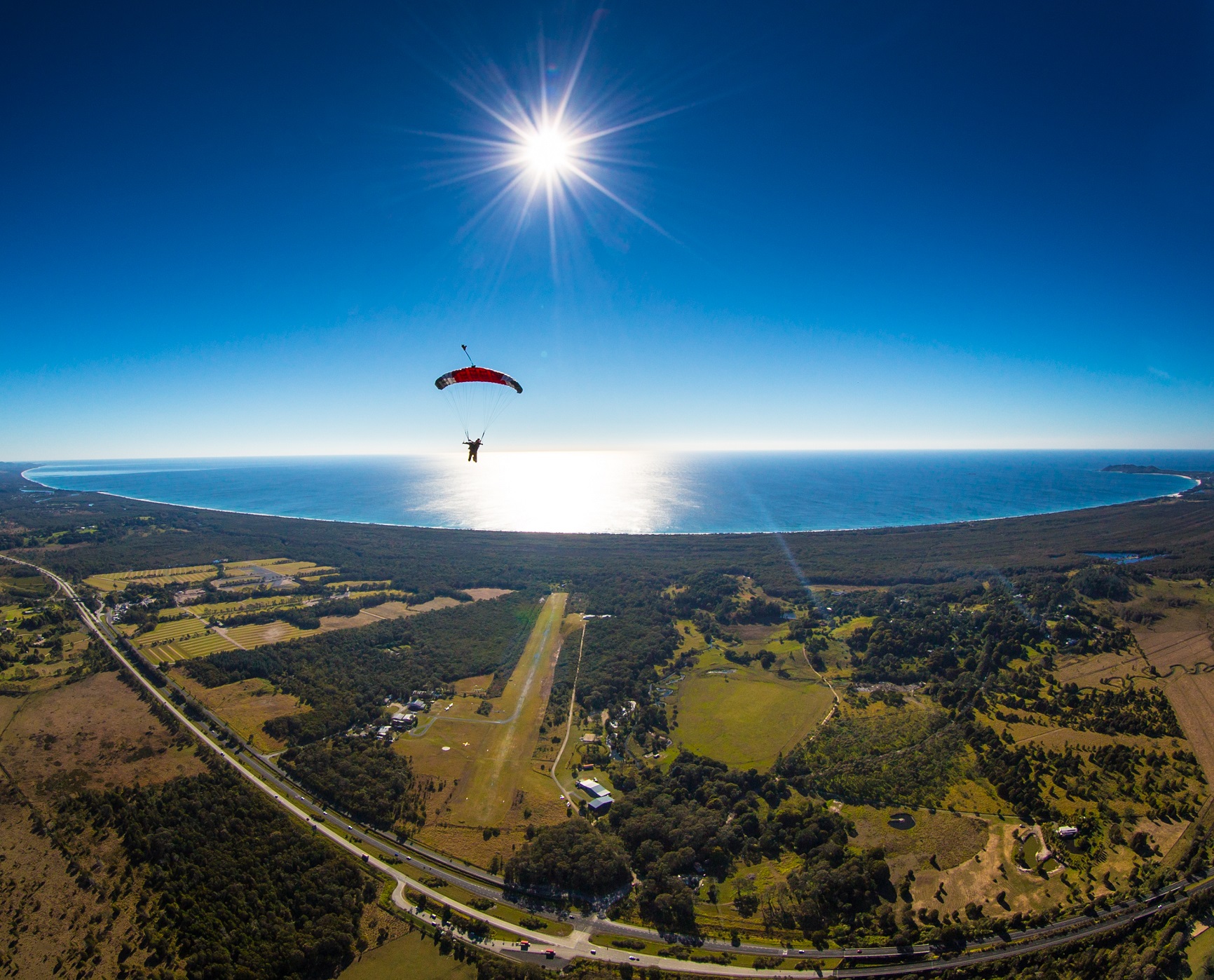 skydive系列 布里斯班/黄金海岸出发 拜伦湾高空跳伞byron bay(15000