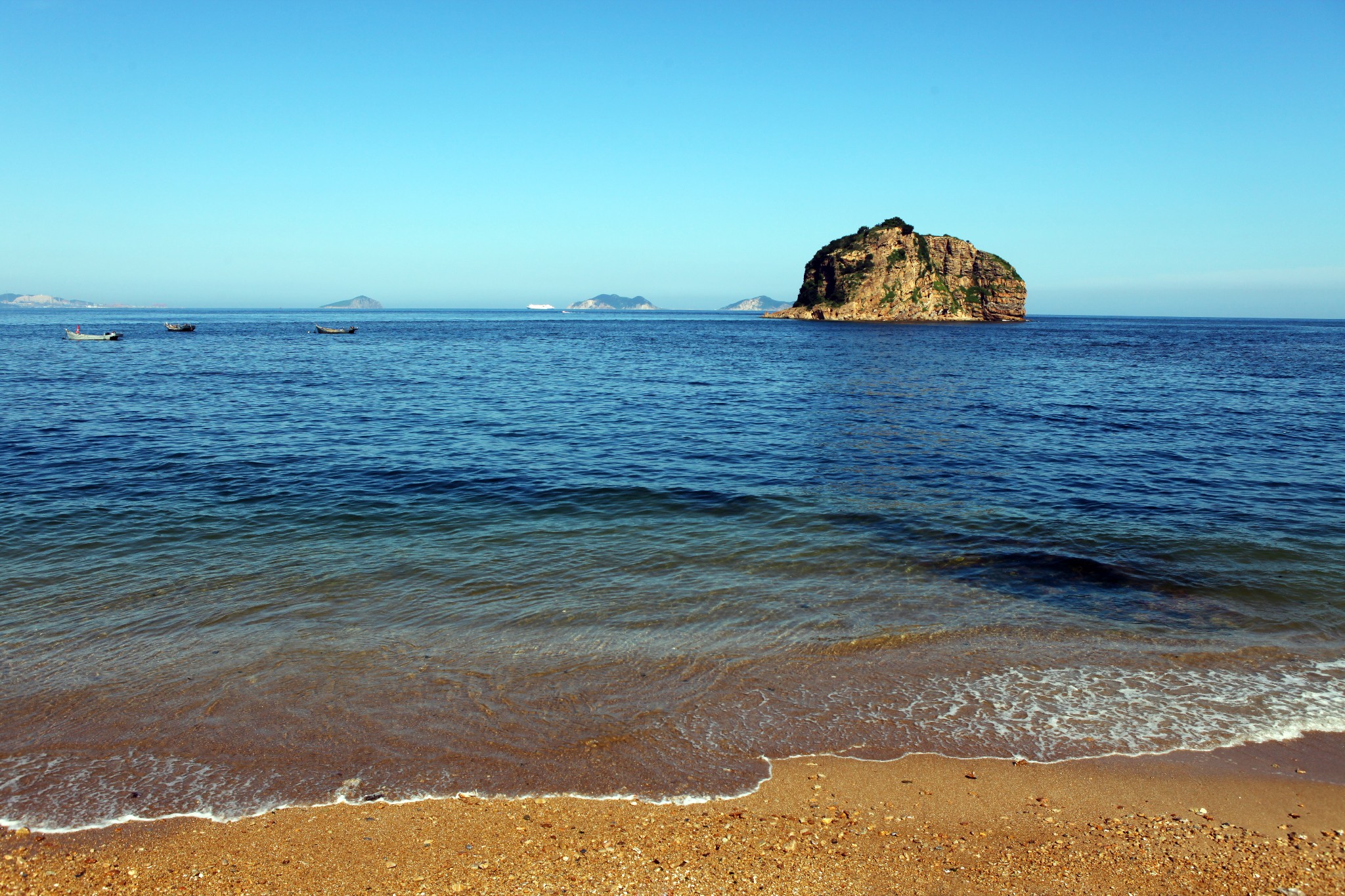 大连棒棰岛海滩