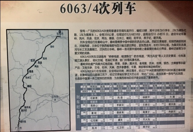 在慢慢走的时光里乘6063次列车,穿行于秦岭腹地之中是