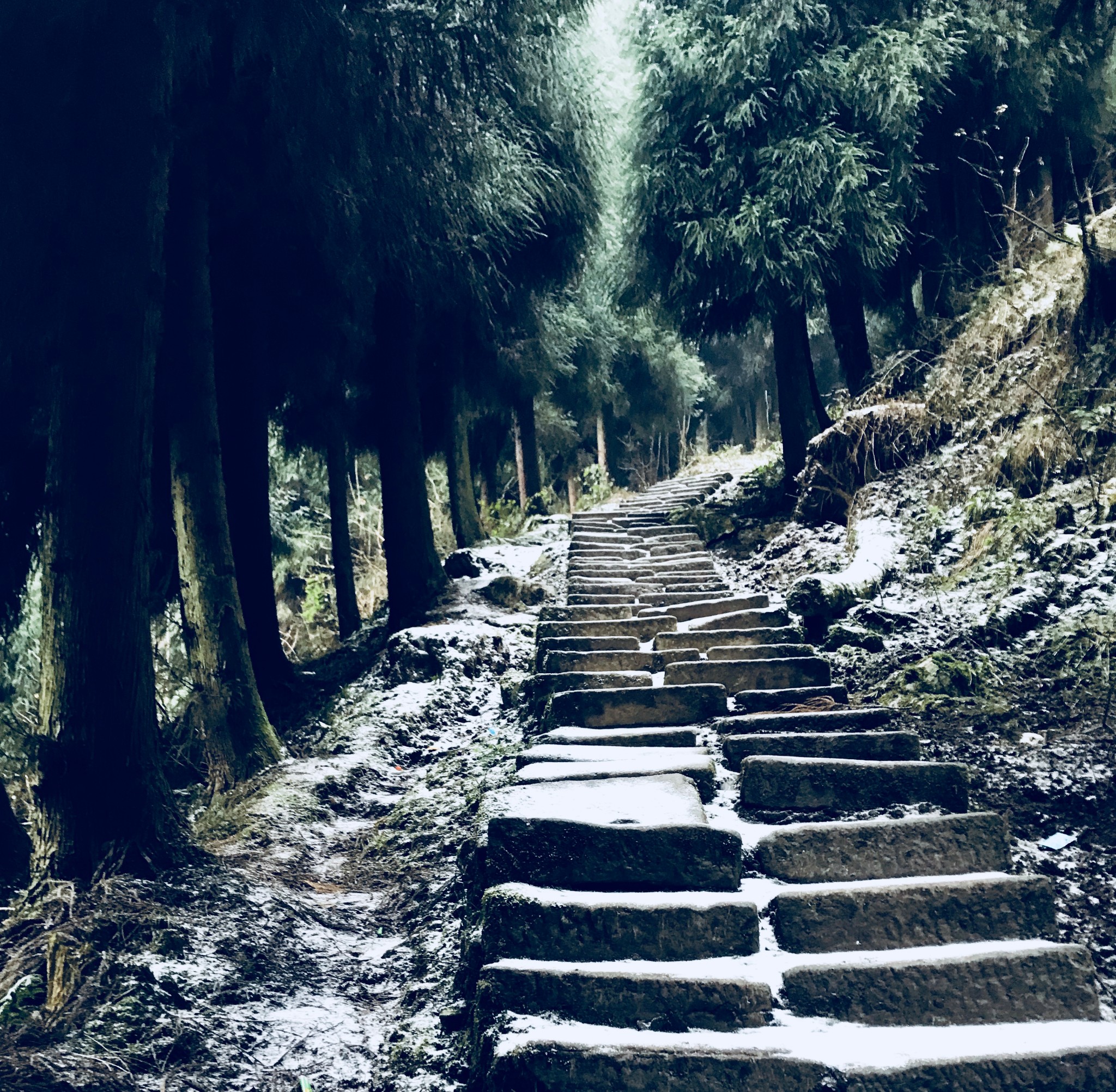 彭州天台山 雪山征服记