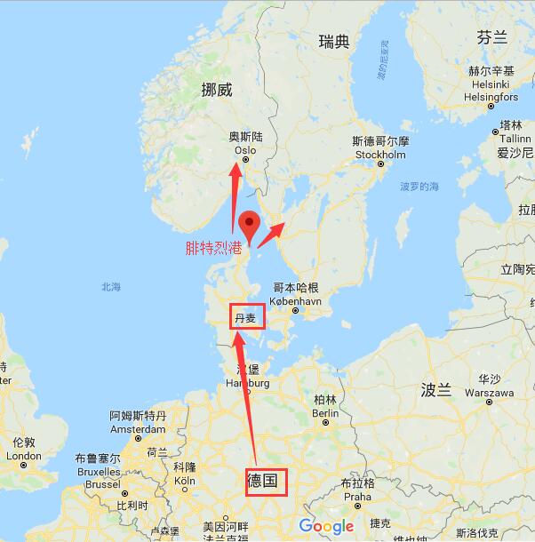 其他欧洲国家"混搭"自驾游地图 图片来源:谷歌地图