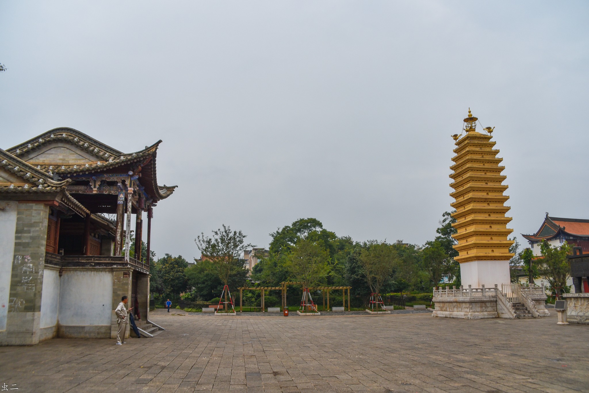 昆明官渡古镇 妙湛寺双塔 金刚塔 少林寺法定寺 土主庙 魁星阁(古塔