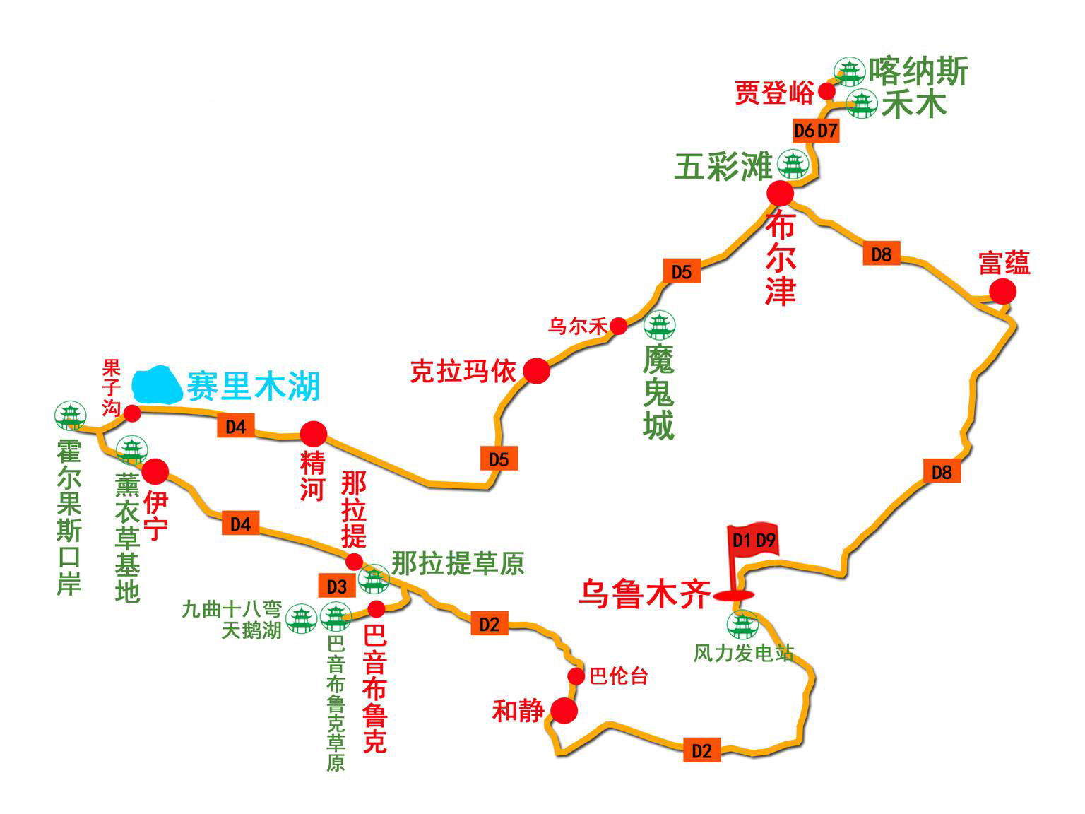 新疆 自由行攻略                     d1:乌鲁木齐–克拉玛依-五彩滩