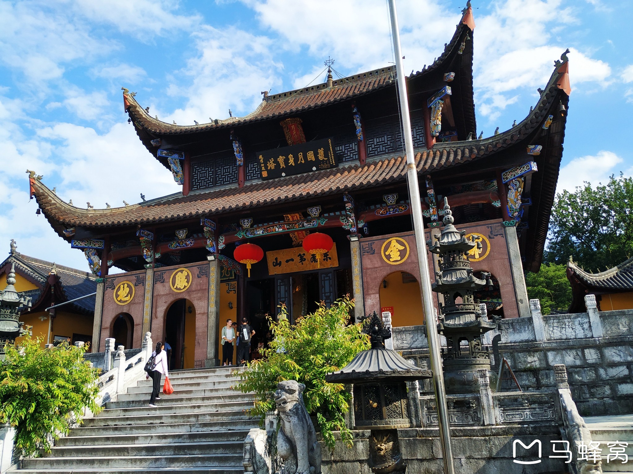 再游九华下月身宝殿小天台不期而遇的云海