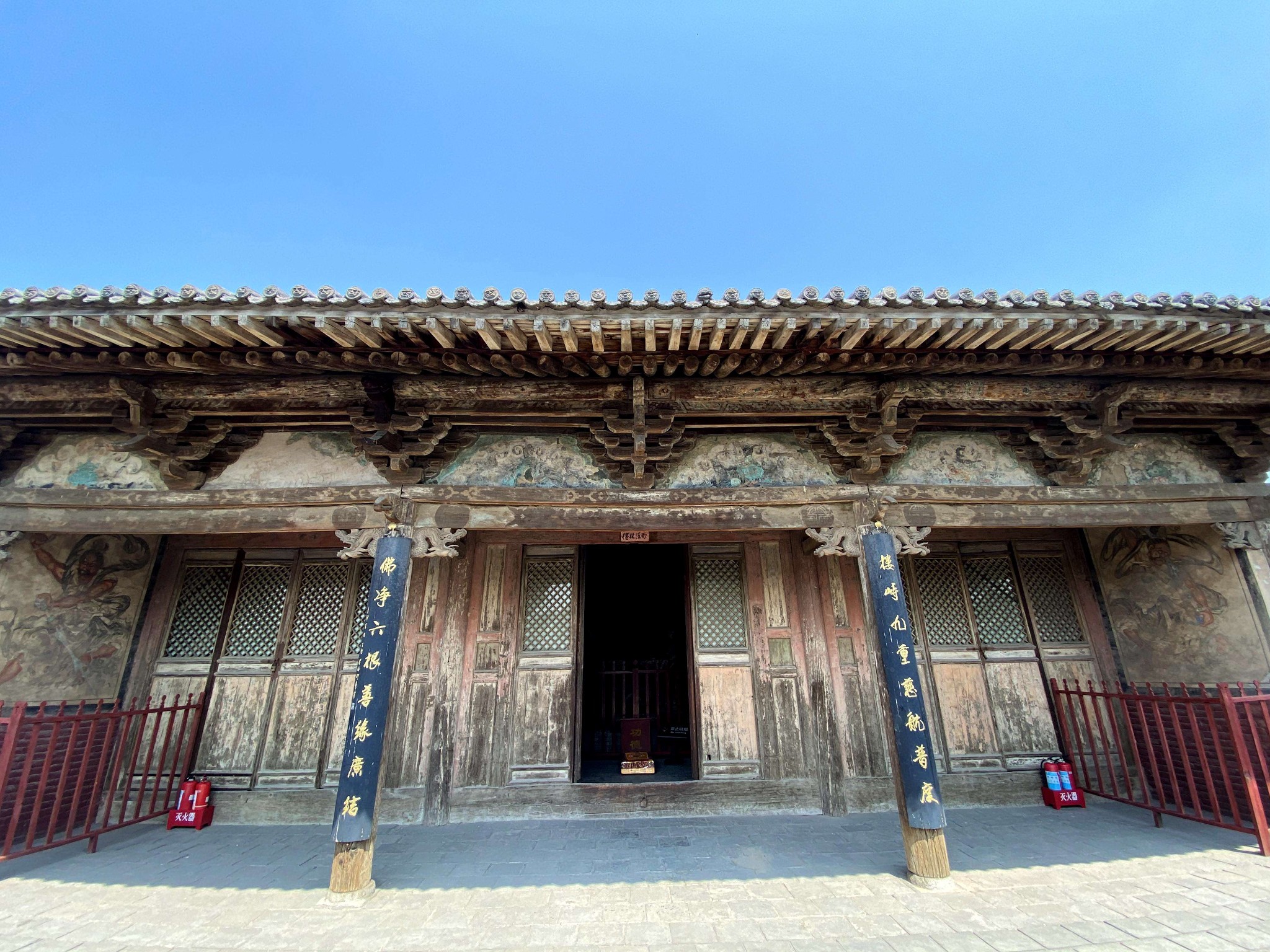 山西古建巡礼—镇国寺,五代建筑和彩塑的瑰宝
