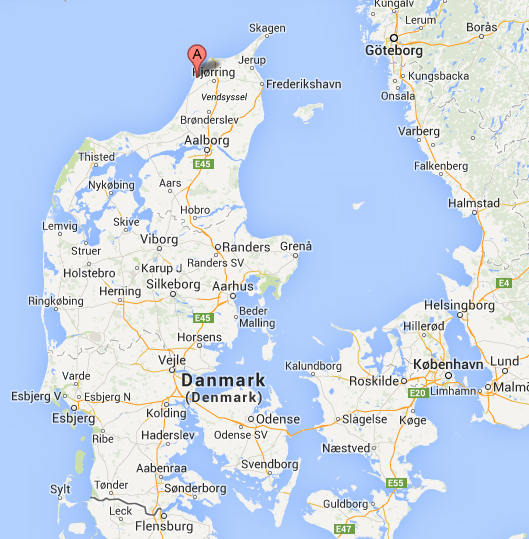 一般情况是这样的:在网上查丹麦看到的地理信息一定是除了日德兰半岛