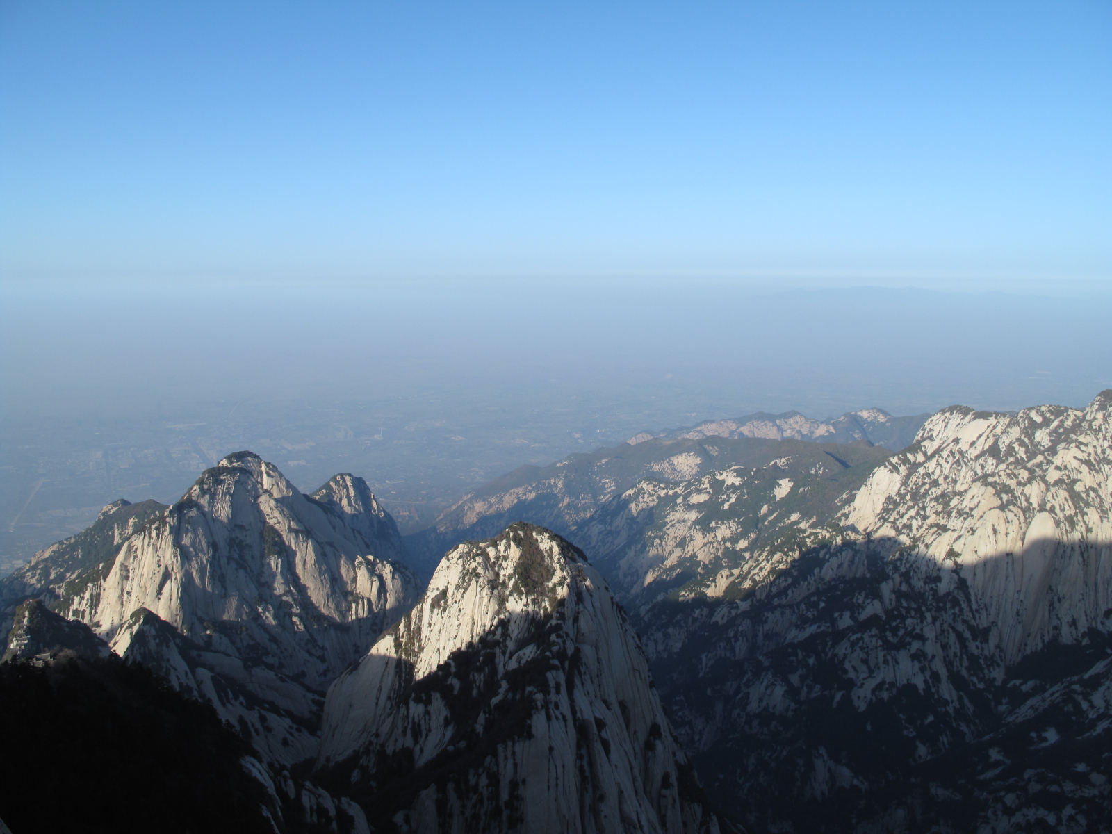 2014年秋末冬初,登西岳五峰,赏华山美景