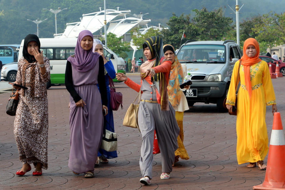马来西亚 游记           黄种人是华人,棕色是马来人,象茶叶蛋,黑色