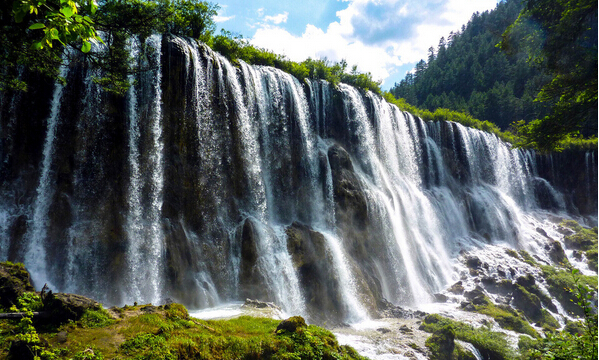 四川九寨沟瀑布