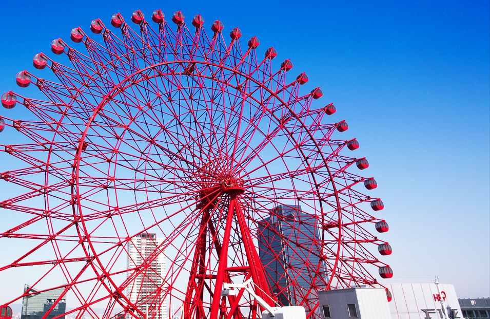 日本大阪梅田网红hep five摩天轮门票(约会圣地 可订当天 扫码入园)