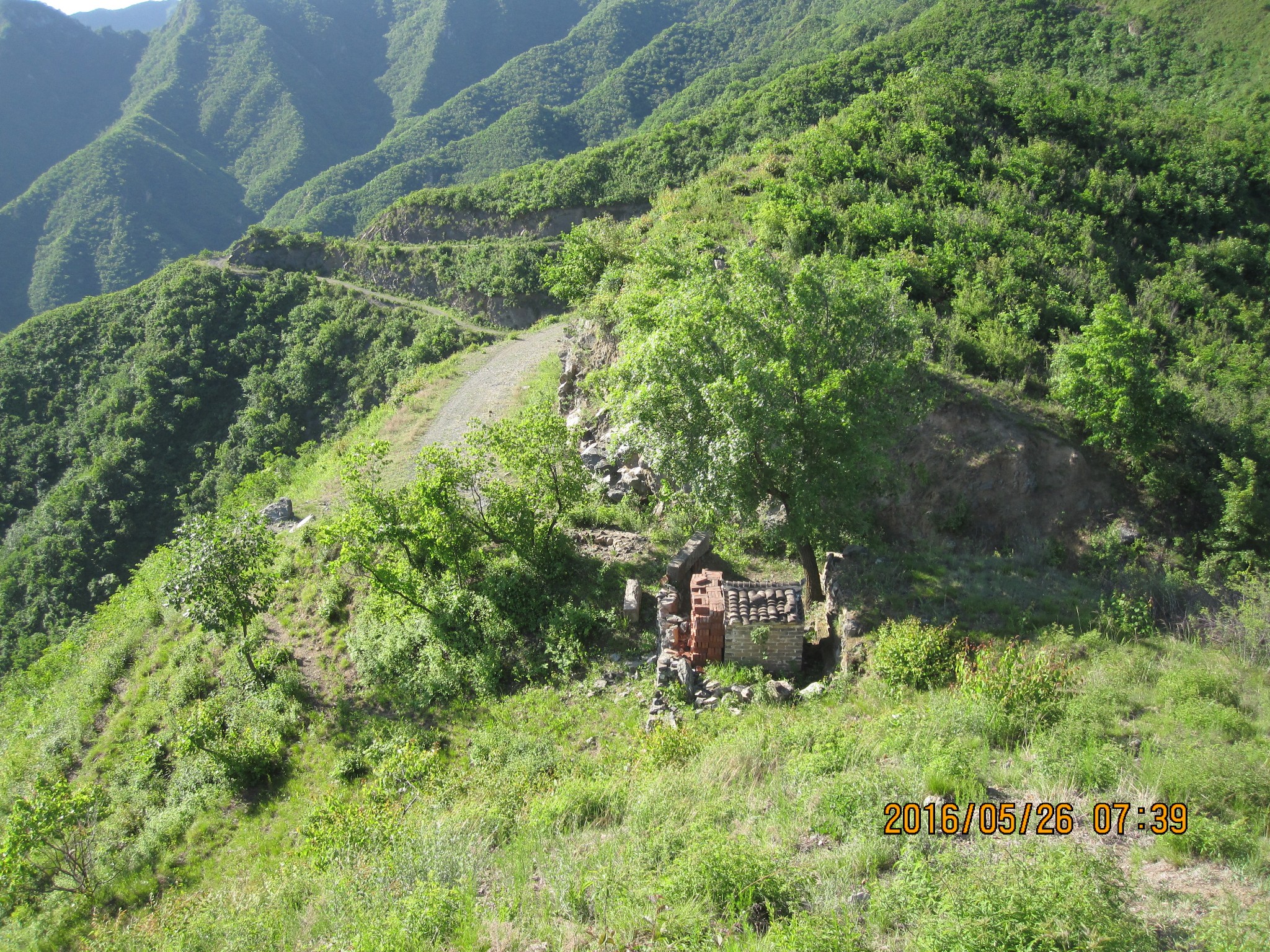 20160526花盆-四道甸东沟-山脊土公路垭口-菜树甸-三块石