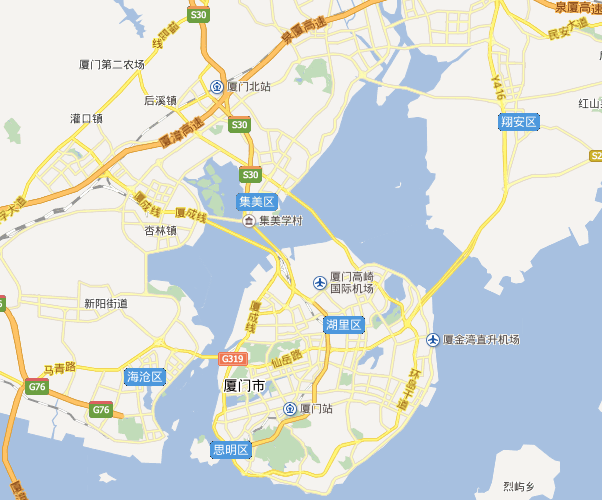 厦门 北站在岛外, 厦门 站在岛内, 厦门 站距离市中心近,南北站距离