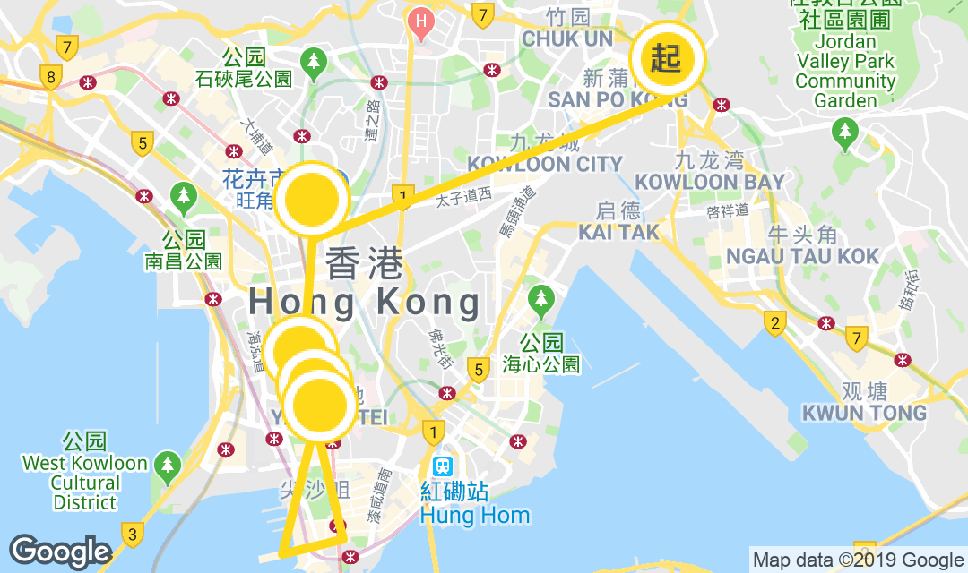 香港油麻地地图图片