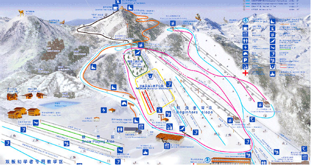 中国滑雪场分布图片