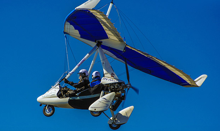 尼泊尔 博卡拉滑翔机/三角翼/滑翔翼动力小飞机体验(接送 保险,和资深