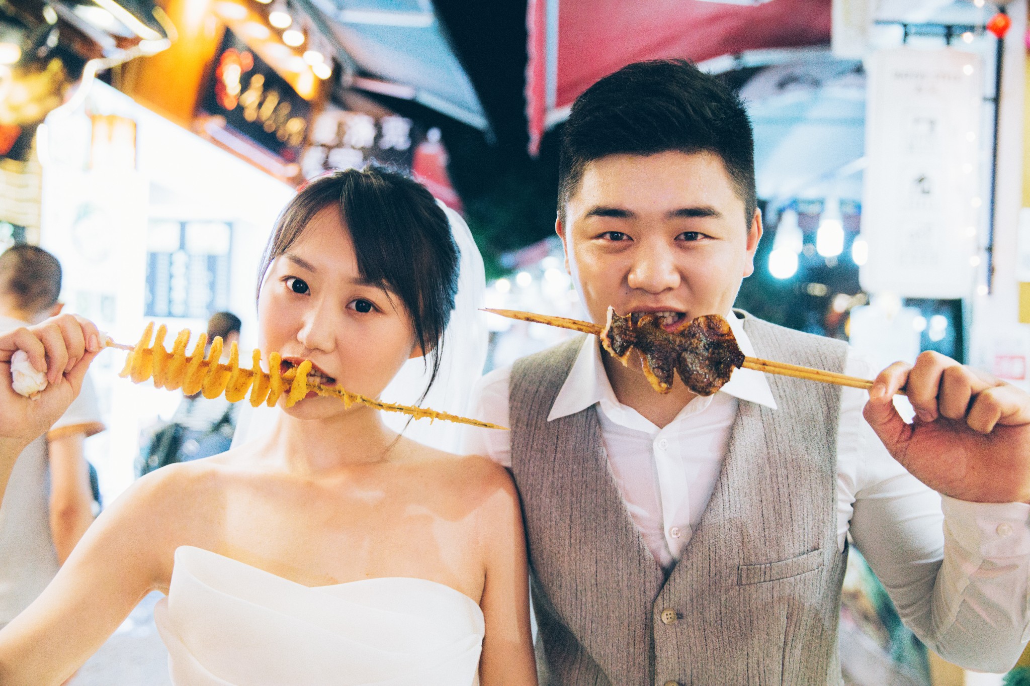 小吃街婚纱照_小吃街图片