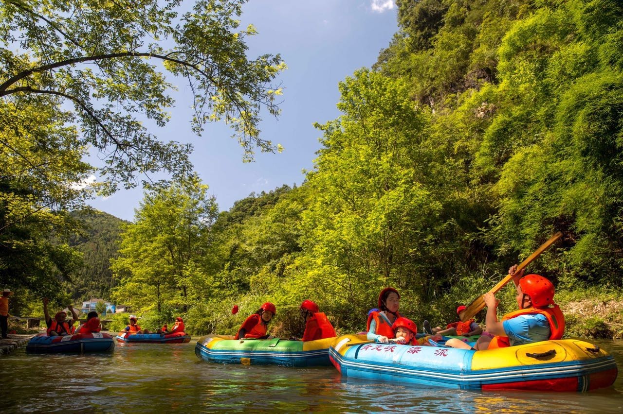 全程2小时竹林遮阴的宜昌漂流,绝对不可错过!