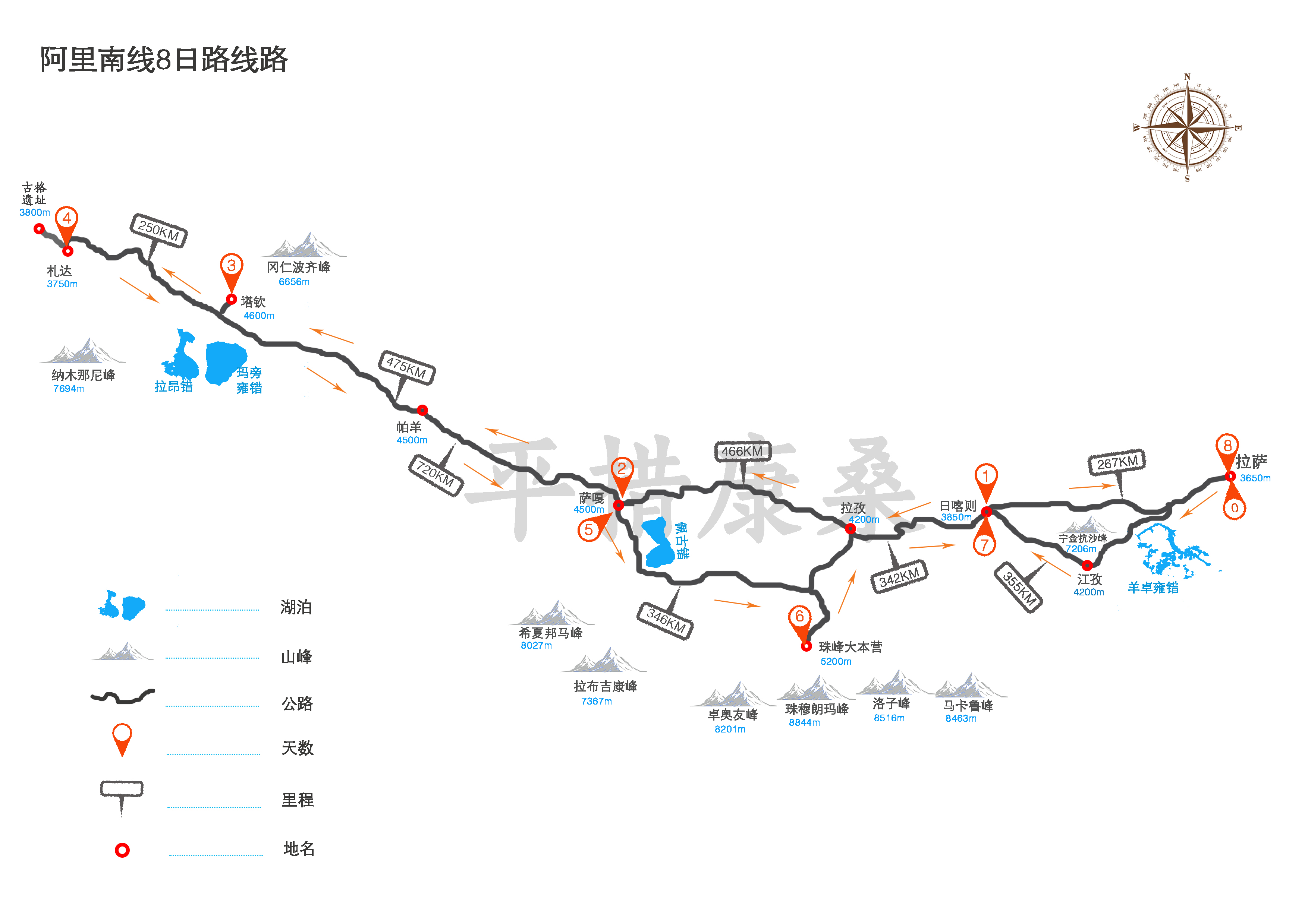 阿里南線8日遊(高品質拼車遊 迎來的將是敬畏 是仰望 是喟嘆自然的