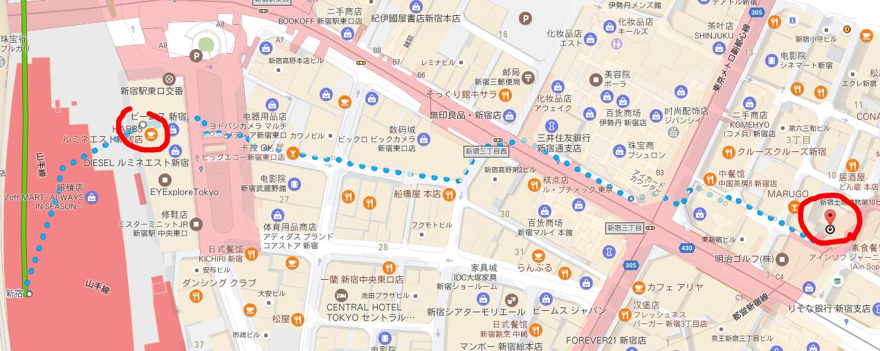 去新宿东急酒店从jr新宿站哪个口出站 马蜂窝